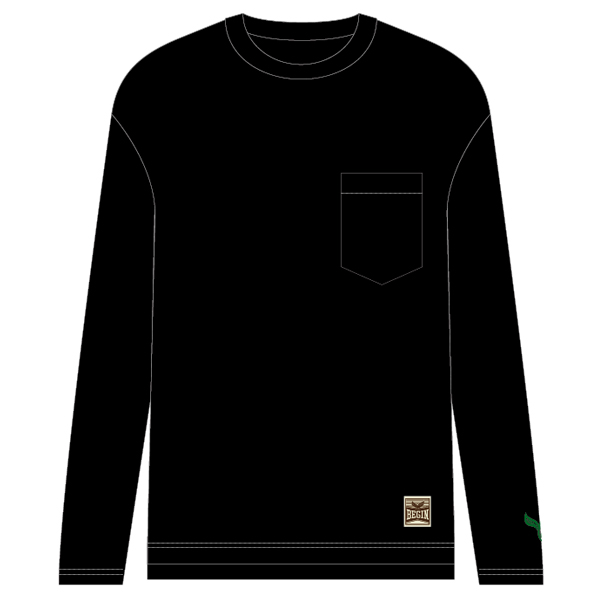 ロングスリーブTシャツ/ブラック