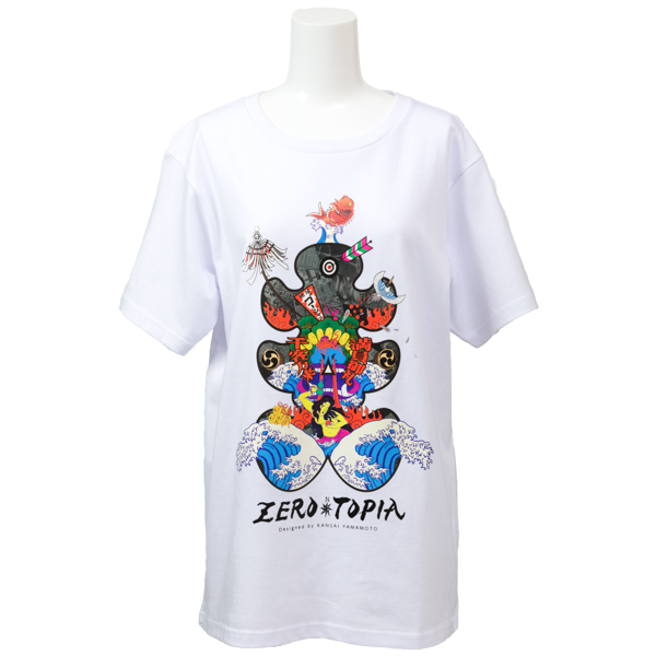 ZEROTOPIA 満員御礼Tシャツ Designed by KANSAI YAMAMOTO ＜ホワイト＞