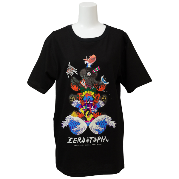ZEROTOPIA 満員御礼Tシャツ Designed by KANSAI YAMAMOTO ＜ブラック＞