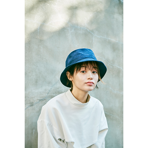 Sakura Fujiwara×CA4LA Bucket hat［Navy］