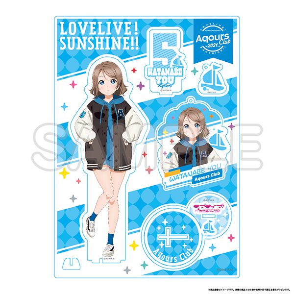 Aqours CLUB 2021 Official BIG Acrylic Stand & Keychain You Watanabe Ver. | Aqours  CLUB OFFICIAL SHOP | A!SMART