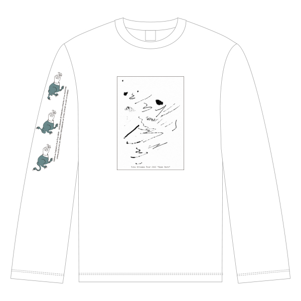  HIDANE Long Sleeve T-shirt〔White〕