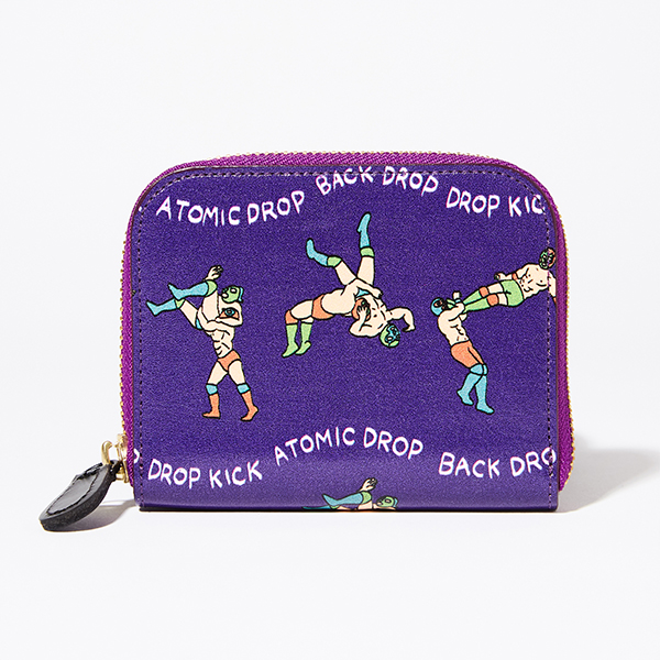 Wrestling Drop Wallet Purple