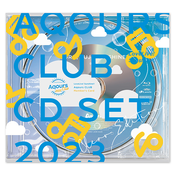 LOVELIVE!SUNSHINE!! Aqours CLUB CD SET 2023 CLEAR EDITION [First