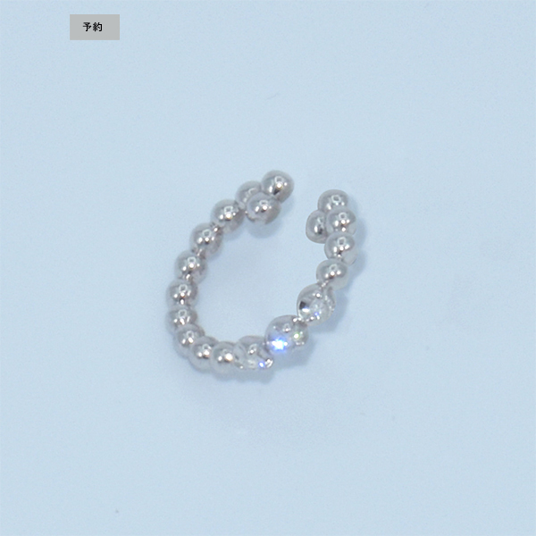 Three Dots Diamond Ear Cuff(Silver)/スリードットダイヤイヤーカフ(シルバー)