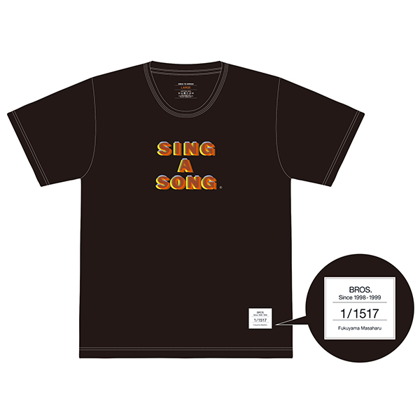 【通常販売】「SING A SONG」Tシャツ【Black】