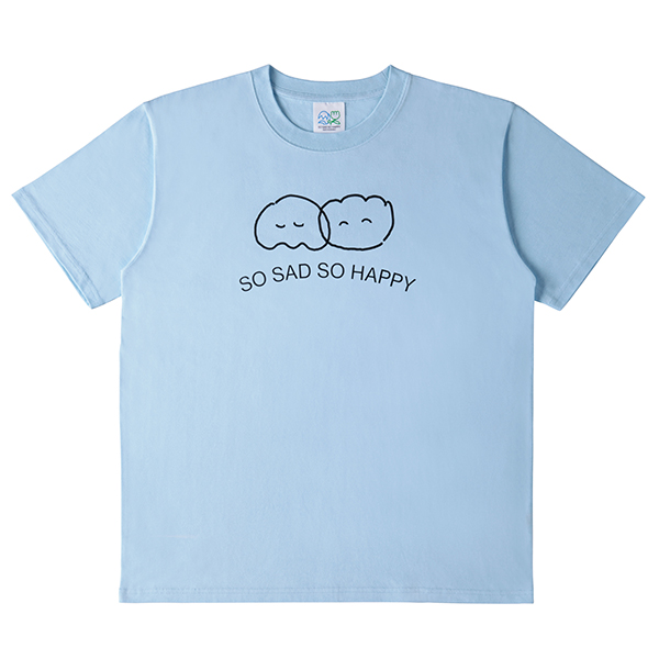 so sad so happy T-shirt / Summer Blue