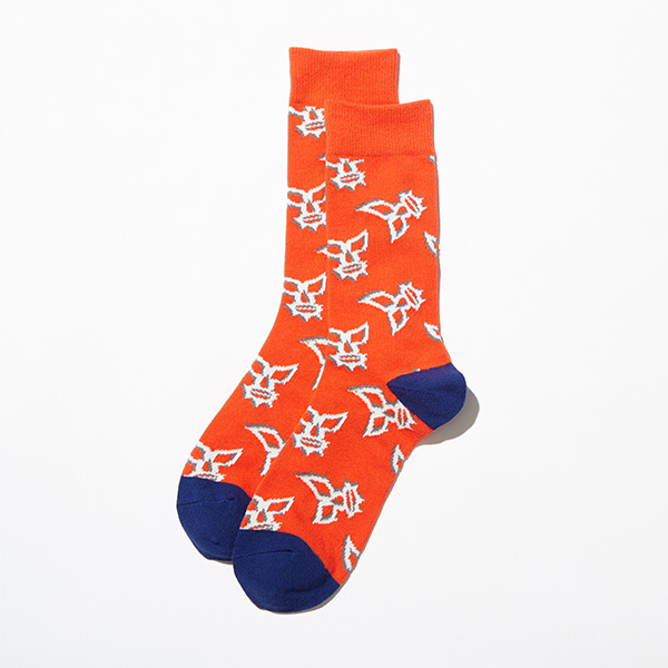 Potekuchi Mask Socks/Orange