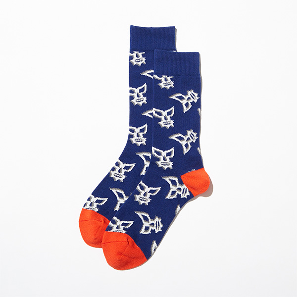 Potekuchi Mask Socks/Blue