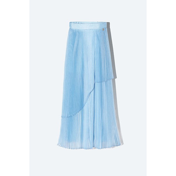 Sheer Pleats 2way Skirt Inspired by Moon / Blue