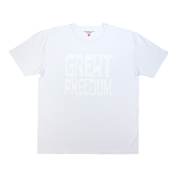 【通常販売】「GREAT FREEDOM」Tシャツ【White】