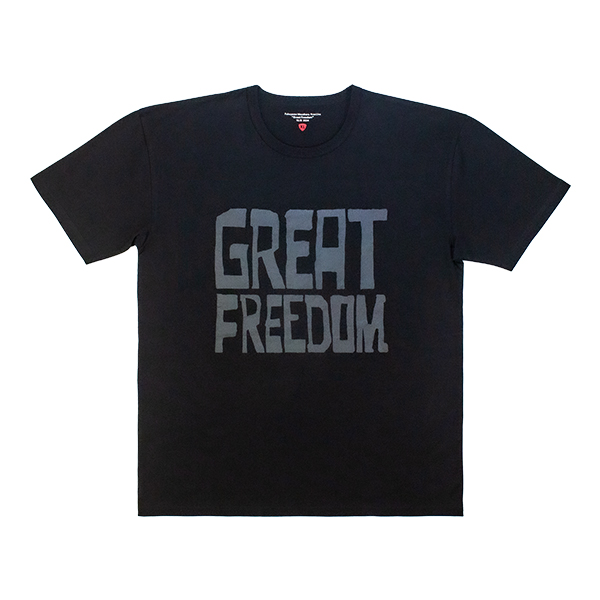 【通常販売】「GREAT FREEDOM」Tシャツ【Black】