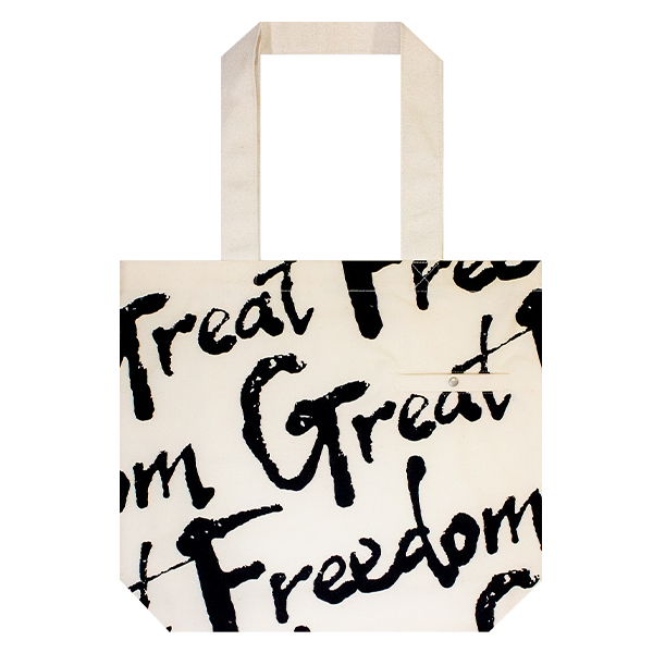 【通常販売】「Great Freedom」トートバッグ【Natural】