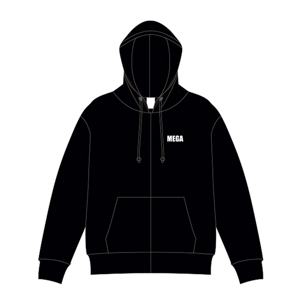 MEGA2000 zip hoodie